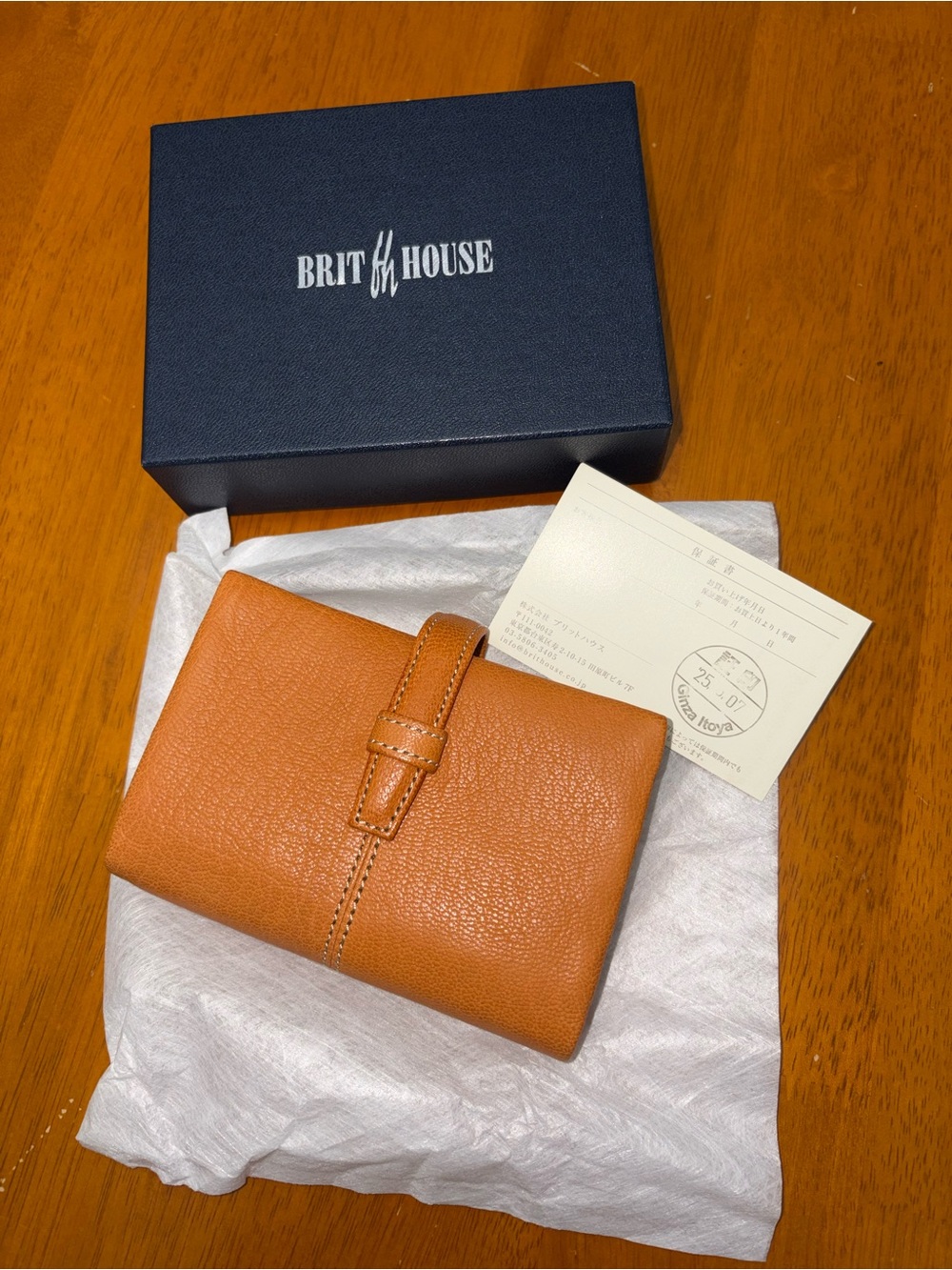 BRIT HOUSE Tostagoat m5 A8 Cognac Mini Leather Notebook Planner Binder